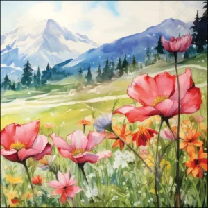 Servilleta Campos de flores A3910