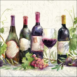 Servilleta Botellas de vino A3795