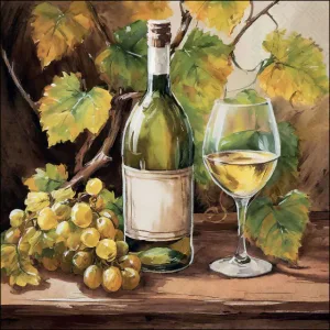 Servilleta Vino y uvas A3790