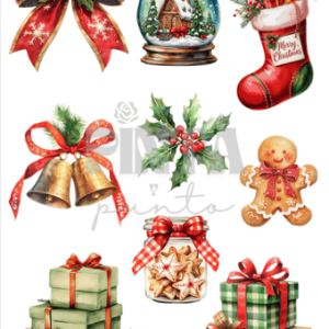 Lámina Transfer 20X30 Dulce Navidad