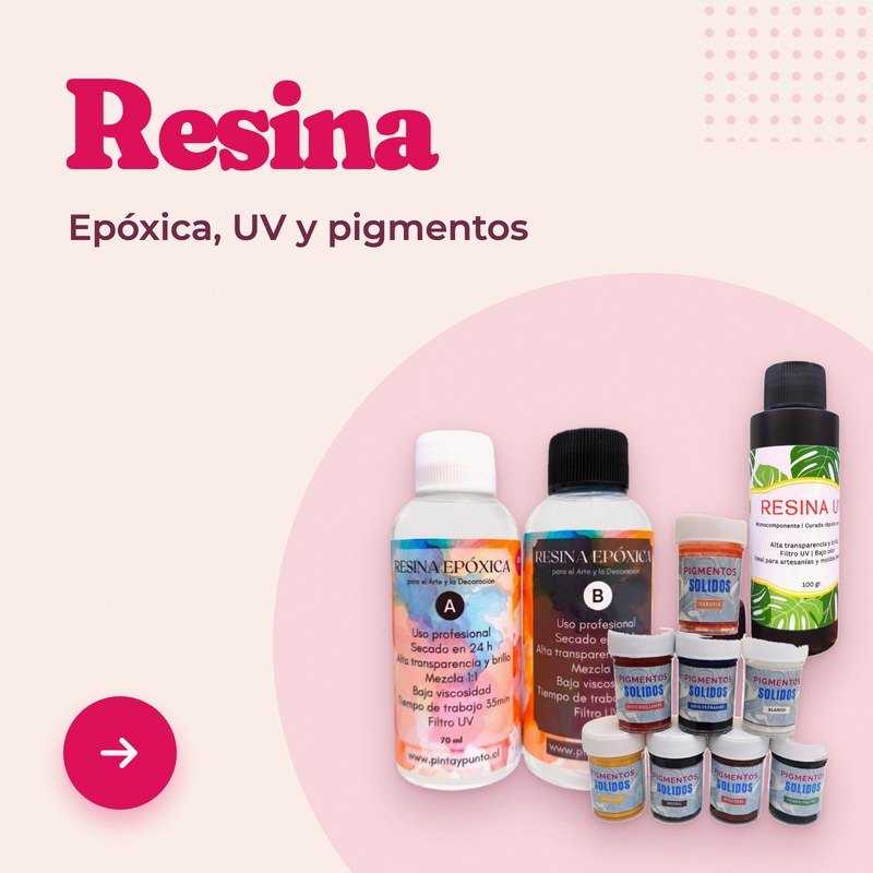 Resina epóxica, UV y pigmentos