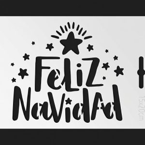 Stencil 15X20 Feliz Navidad STE235
