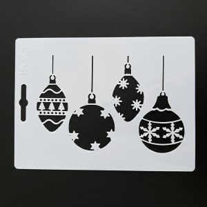 Stencil 15X20 Esferas navideñas STE265